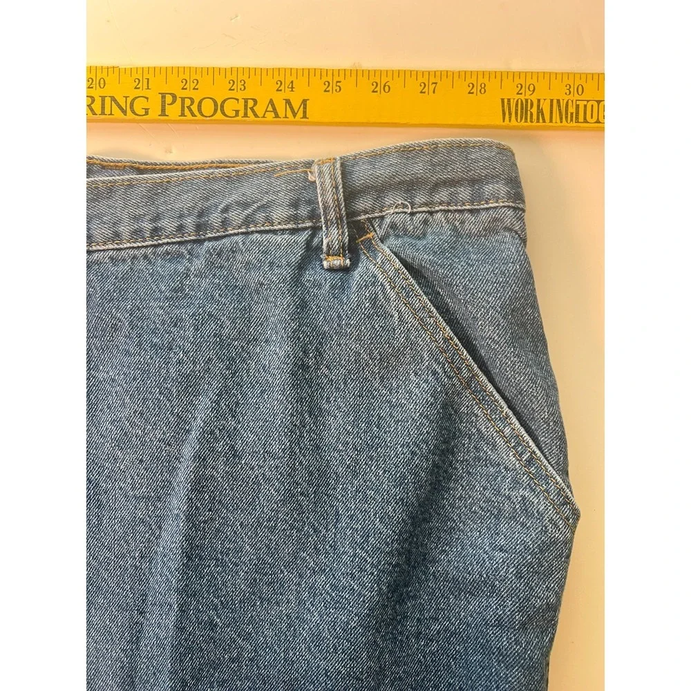 Rocx‎ Men's Carpenter Jeans 58x30 Blue Cotton Straight Workwear W58 L30